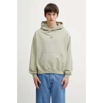 Dámská mikina Bavlněná mikina Filling Pieces Boxy Embroidered, XXL, zelená, 07X