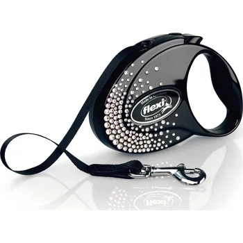 Vodítko pro psa Flexi Vodítko Glam Splash S pásek 3m Crystal