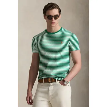 Pánské tričko Bavlněné tričko Polo Ralph Lauren 710956828 zelená 76X, vel. S