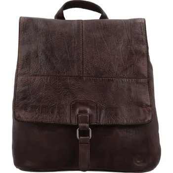 Městský batoh Kožený batoh Hide & Stitches Paint Rock 7,5 L - tmavě hnědý