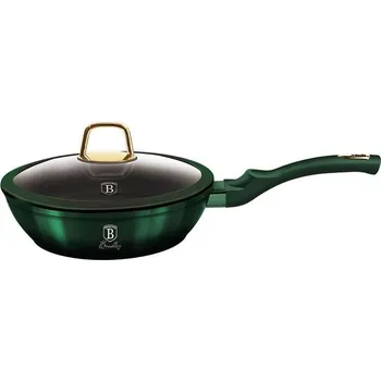 Pánev BERLINGERHAUS BERLINGERHAUS Pánev hluboká s titanovým povrchem 24cm Emerald Collection BH-6049