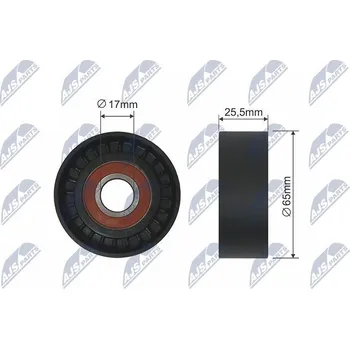 Napínací kladka, žebrovaný klínový řemen NTY RNK-CT-026