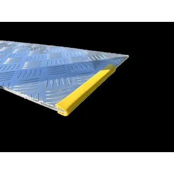 Nakládací rampa pro vozidlo HTI Ochrana ostrých hran 10 m/bal 2-8 mm Ochrana hrany plechu s ocelovou vložkou (Žlutá)