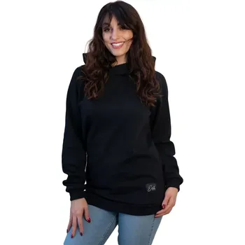 Dámská mikina ESITO | Dámská zateplená mikina Warmkeeper Black extended - černá / XS