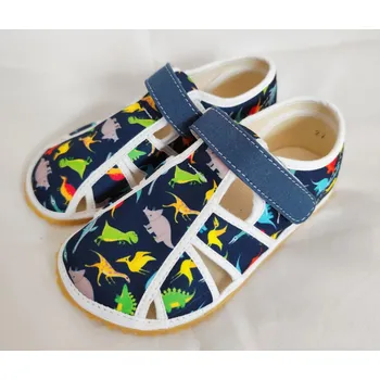 Chlapecké bačkory Jonap Barefoot přezůvky Home new - Dino Velikost: 33,5