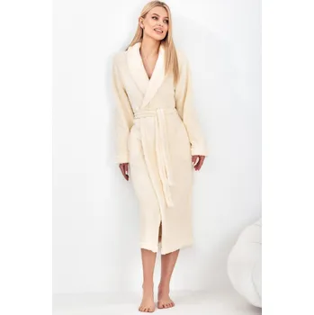Dámské oblečení Dámský dlouhý župan CAMEA 2592 - L&L béžová XL