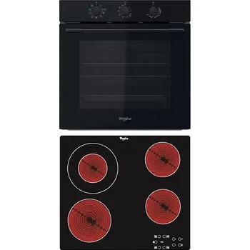 Set domácích spotřebičů Whirlpool OMK38HU0B + Sklokeramická deska Whirlpool AKT 8130/NE