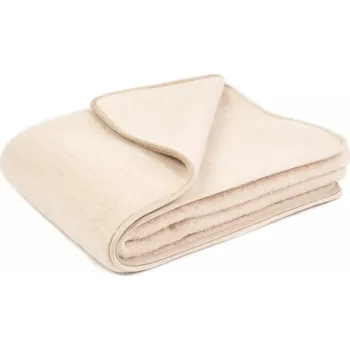 deka Vlněná deka z australské merino vlny, béžová Rozměr [cm]: 140x200 cm 600 g/m²