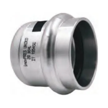 Fitinka Nerez lisovací víčko - 15 mm - pro topení i pitnou vodu