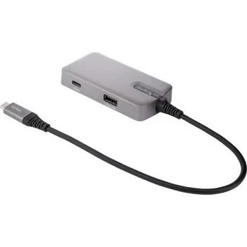 USB hub Adaptér, 4096 x 2160, počet zobrazení: 1, počet portů USB: 3, video připojení: HDMI, standard: USB 3.1, Thunderbolt 3,