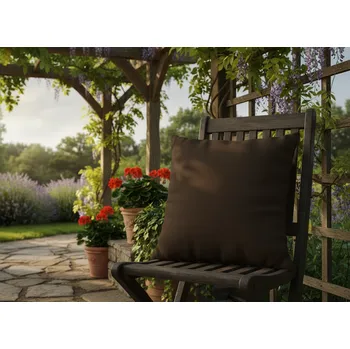Polštář Dekorační venkovní polštář s výplní CARACAS color 27 tmavě hnědá 40x40, 50x50 cm Mybesthome Rozměr: 40x40 cm Polštář je již včetně vyjímatelné výplně.