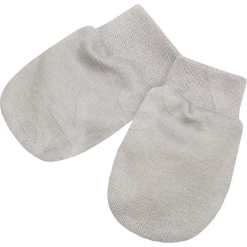 Rukavice Baby Service Rukavičky pro novorozence bavlněné úplet Baby service Bílá káva