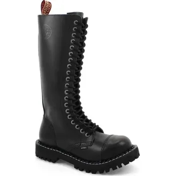 Dámské kozačky Steel boty 20 dírek 139/140/O/ZIP černá 26, velikost 43