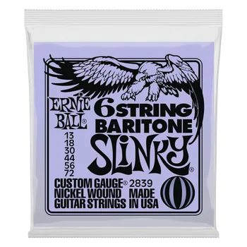 Struna pro kytaru a smyčcový nástroj Ernie Ball 2839 Baritone Slinky Struny pro elektrickou kytaru