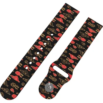 Chytré hodinky Strapido ČERVENÉ MRAKY řemínek 22 mm