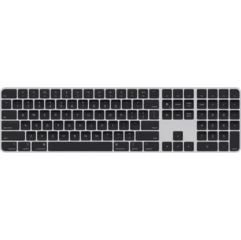 Apple Magic Keyboard Touch ID NumKey Bluetooth® klávesnice německá, QWERTZ, Macintosh černá nabíjecí, čtečka otisků prstů, s číselnou klávesnicí