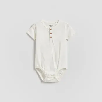 Kojenecký body Reserved - Body s vysokým podílem bavlny - krémová - 274HV-01X - 274HV-01X-98