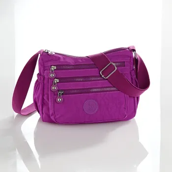 Kabelka Nylonová kabelka Inga fuchsiová 000