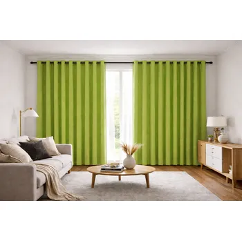 Orbytex Zatemňovací závěs hotový - uni zelený Rozměry: Š/V 145x150 (1ks), Vršek závěsu: ŘASÍCÍ STUHA