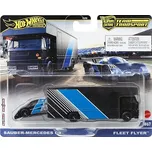 Sauber-Mercedes C9 & Fleet Flyer 1:64 - Hot Wheels Sauber-Mercedes C9 + Fleet Flyer - model auta 1/64