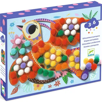 Djeco Koláže s bambulkami, Ptáci