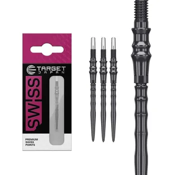 Šipka Hroty na šipky Target Japan Premium Swiss Point černé 35mm 3ks