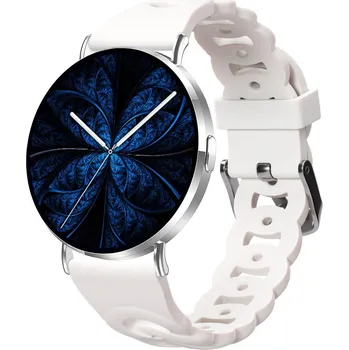 Elektronika Madvell Elori stříbrná s silikonovým řemínkem jasmín