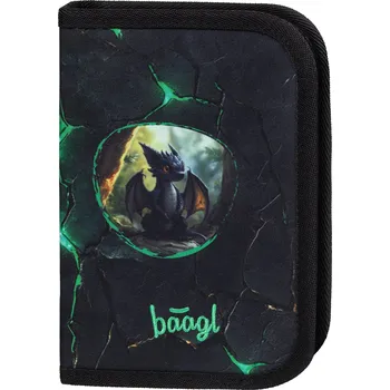 Baagl Školní penál jednopatrový Draci