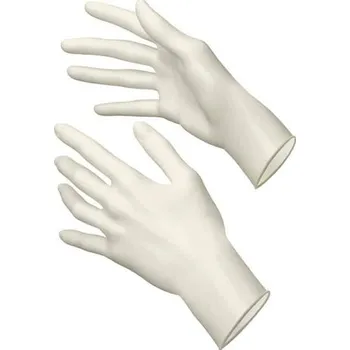 Vyšetřovací rukavice Akzenta Latex Sunflower White L vyšetřovací rukavice 100 ks