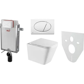 WC sada Alcaplast AM115/1000 Renovmodul komplet k zazdění se závěsným WC RIMLESS Orlo