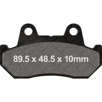 Brzdová destička EBC brzdové destičky poloSinter V EBC HONDA CB 125 T TWIN 80-86, CB 125 TD 82, CB 400 N EURO 82-85, CB 750 F BOL D´OR 82, CB 750 F2 BOL D´OR 82, CB 900 F BOL D´OR 81-83, CB 900 F2 BOL D´OR 81-83...