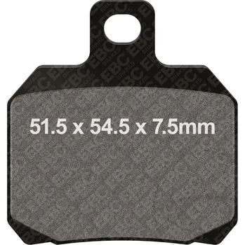 Brzdová destička EBC brzdové destičky Standard EBC APRILIA ETV 1000 CAPONORD 01-05, ETV 1000 CAPONORD ABS 04-09, ETV 1000 CAPONORD RALLY RAID 03-06, RS 50 /REPLICA 06-10, RS 660 ABS 20-24, RS 660 EXTREMA ABS 23-24, RS 660 LIMITED EDITION ABS 22-24...