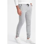 Ombre Clothing Nadčasové šedé tepláky V2 PASK-22FW-004