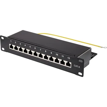 Switch Renkforce síťový patch panel 254 mm (10) CAT 6 1 U osazený