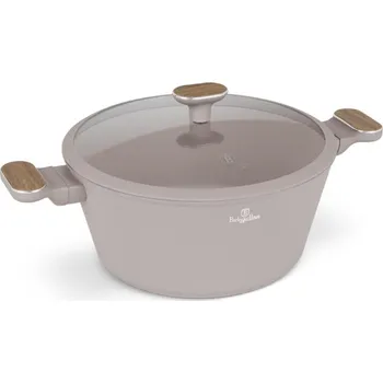 Hrnec BERLINGERHAUS Kastrol s titanovým povrchem a poklicí 28 cm Taupe Nordic Collection BH-8340