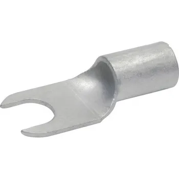 Kabelové oko Klauke 1650C5 vidlicové kabelové oko 4 mm² 6 mm² bez izolace stříbrná 1 ks