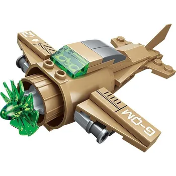 ostatní stavebnice Qman Raider Aircraft 1804-2 Bojové letadlo Green Light