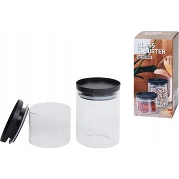 Sklenice SKLENĚNÉ NÁDOBY SKLENICE NA KOŘENÍ A POTRAVINY 420 a 720 ml