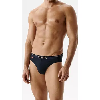 Slipy Kalhotky Atlantic 7SMP-002 A'7 S-2XL černá-grafitová-modrá M