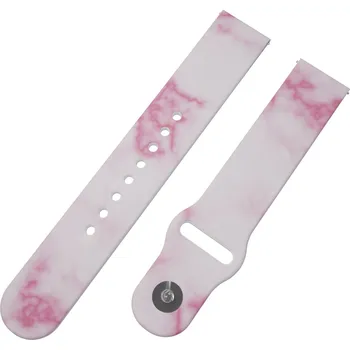 Chytré hodinky Strapido RŮŽOVÝ MRAMOR řemínek 22 mm