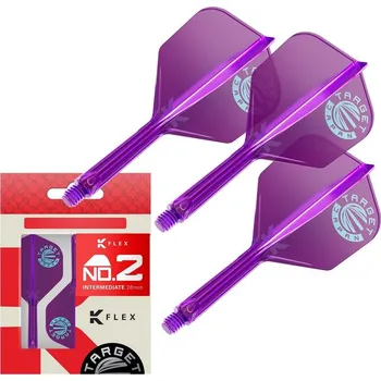 Šipka Target Japan K-Flex fialové, No2 integrované letky a střední násadky