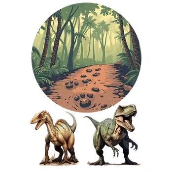 Přisada na vaření a pečení Jedlý tisk – Jurská expedice: Stezka a dravci A4 Fondánový list