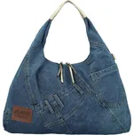 MaxFly Trendy dámská textilní kabelka na rameno Kaela, zlatá