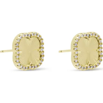 Náušnice SOFIA 3916 Náušnice zlaté kytky se zirkony Ellami