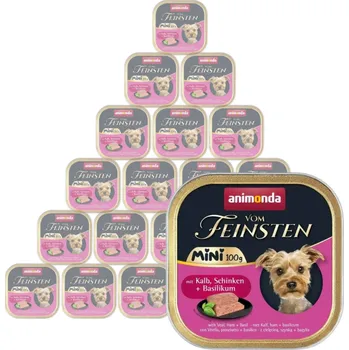 ANIMONDA Vom Feinsten mini adult telecí maso/šunka/bazalka 32x100g