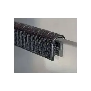 Nakládací rampa pro vozidlo HTI Ochrana ostrých hran 10 m/bal 1-4 mm Ochrana hrany plechu s ocelovou vložkou (Černá)