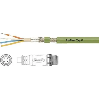 Helukabel PROFInet C PUR CMX M12 D připojovací kabel pro senzory - aktory, 806481, piny: 4, 0.50 m, 1 ks