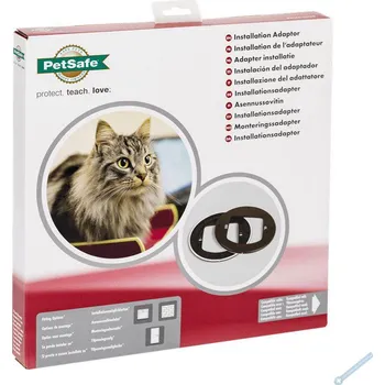 Dvířka pro psa PetSafe® Instalační adaptér pro mikročipová a manuálně uzamykatelná dvířka pro kočky hnědý