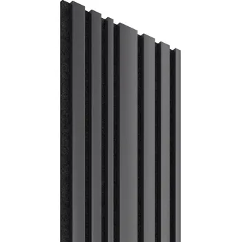 Akustický obkladový panel 2650 × 300 × 18 mm černý