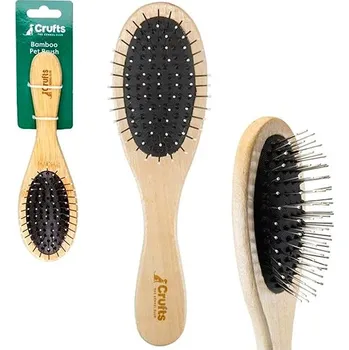 Kartáč pro zvířata Crufts Kartáč z bambusu na srst